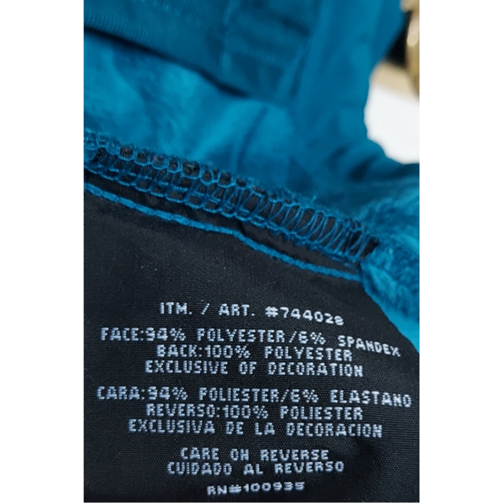 Double Diamond Teal Soft Shell Embossed Jacket - image 4